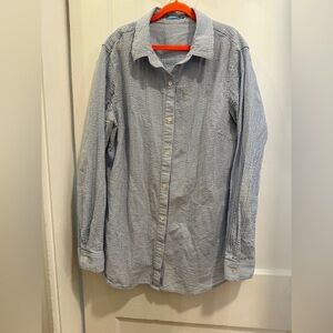 J. McLaughlin Blue Button Down Shirt